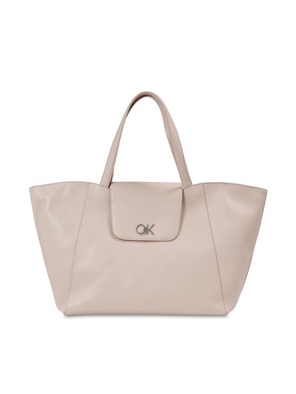 Calvin Klein Calvin Klein Ročna torba Re-Lock Shopper W/Flap K60K611052 Siva