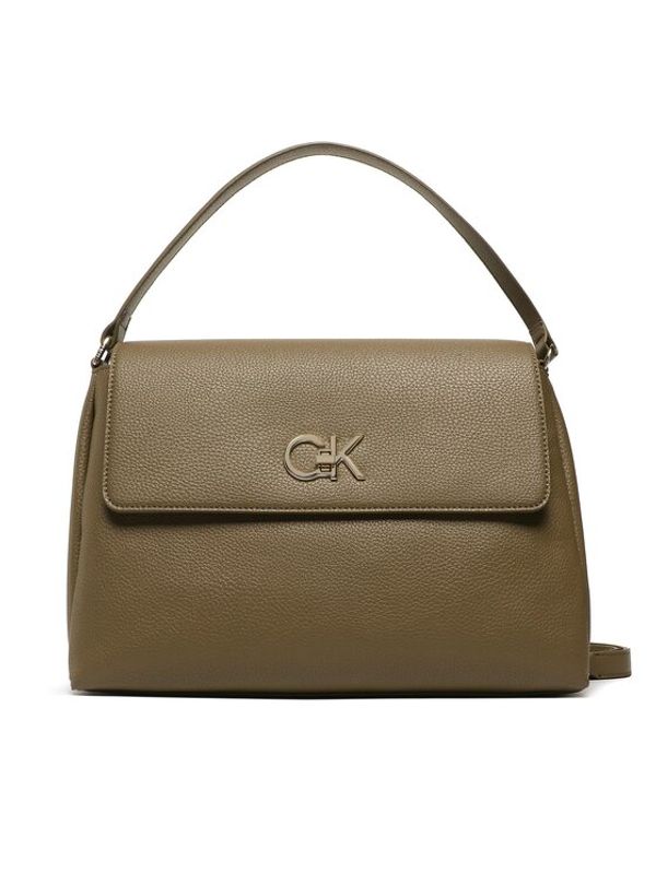 Calvin Klein Calvin Klein Ročna torba Re-Lock Tote W/Flap Pbl K60K610178 Khaki
