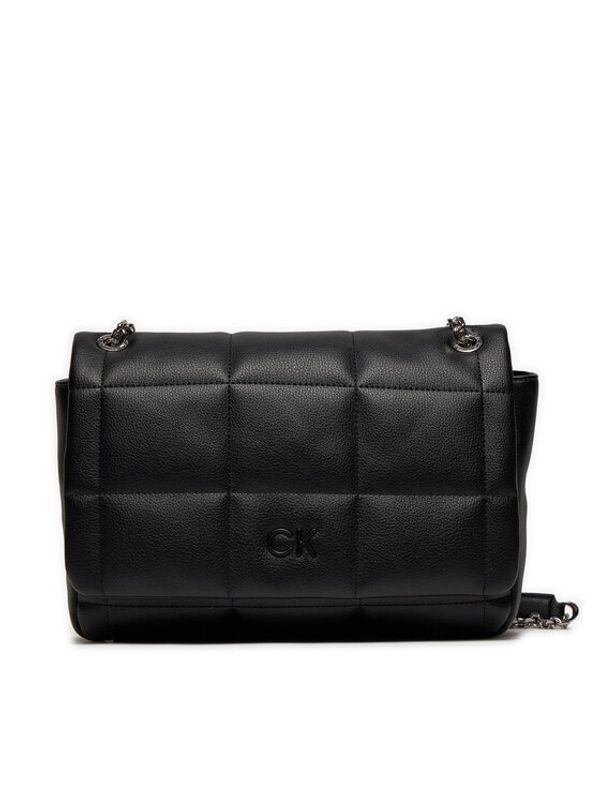 Calvin Klein Calvin Klein Ročna torba Square Quilt Conv Shoulder Bag K60K612332 Črna
