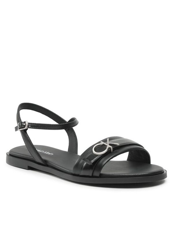 Calvin Klein Calvin Klein Sandali Almond Sandal W/Hw HW0HW01483 Črna