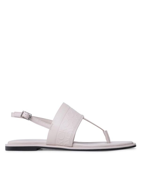 Calvin Klein Calvin Klein Sandali Almond Tp Sandal HW0HW01536 Écru