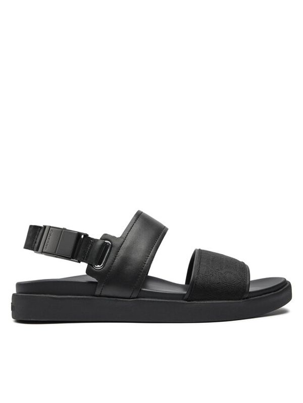 Calvin Klein Calvin Klein Sandali Back Strap Sandal Jaq Mono Ip HM0HM01421 Črna