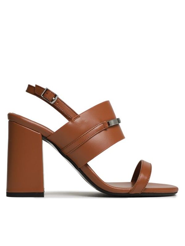 Calvin Klein Calvin Klein Sandali Block Hl Sandal HW0HW01612 Rjava