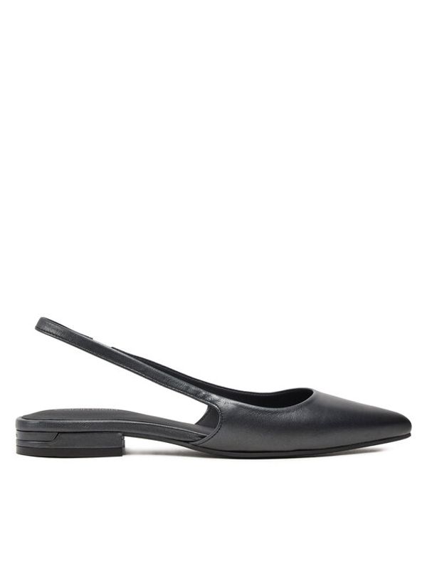 Calvin Klein Calvin Klein Sandali Flat Slingback Pump Pearl HW0HW02120 Črna