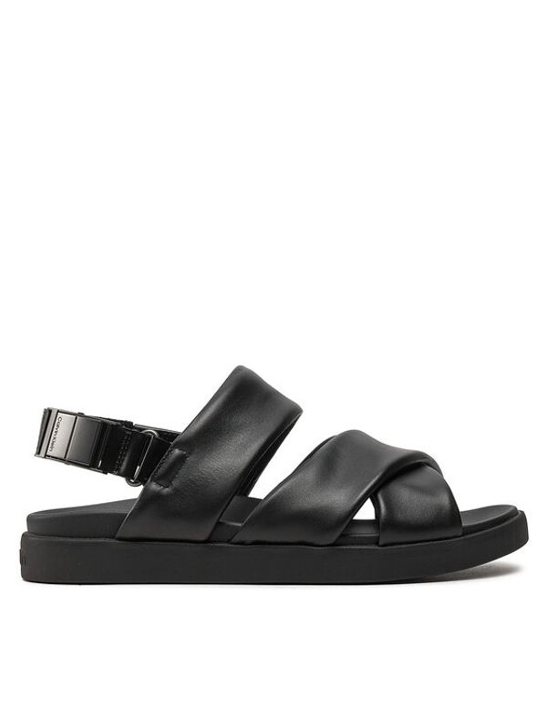 Calvin Klein Calvin Klein Sandali Padded Criss Cross Sandal HM0HM01482 Črna