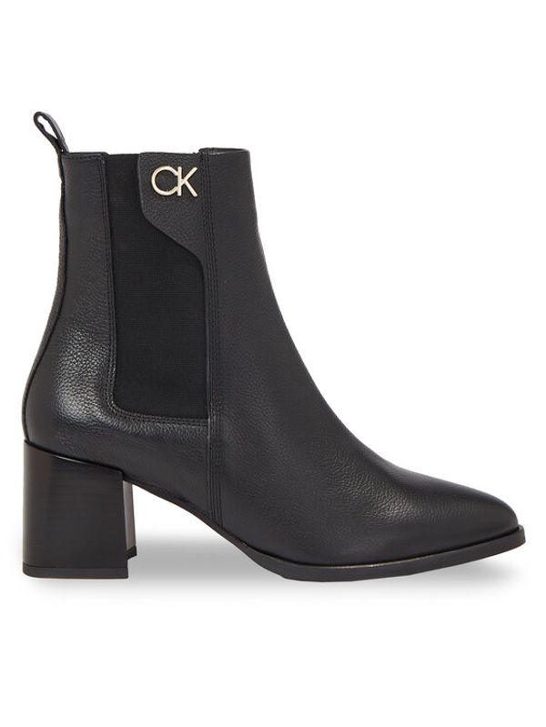 Calvin Klein Calvin Klein Škornji Almond Chelsea Boot W/Hw 55 HW0HW01814 Črna