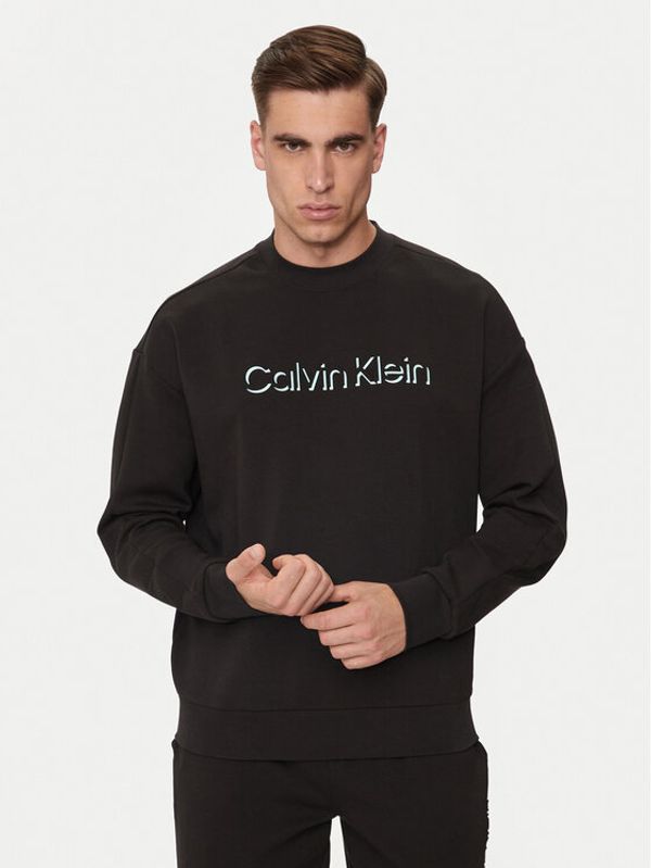 Calvin Klein Calvin Klein Spodnji del trenirke Shadow Embosed Logo K10K113097 Črna Regular Fit