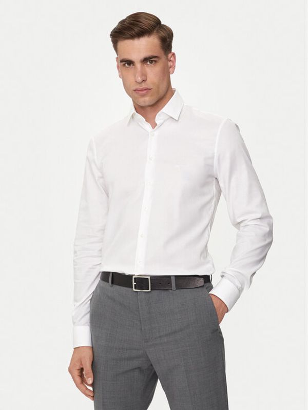 Calvin Klein Calvin Klein Srajca K10K113164 Bela Slim Fit