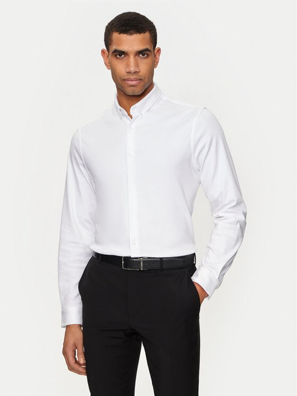 Calvin Klein Calvin Klein Srajca K10K113339 Bela Slim Fit