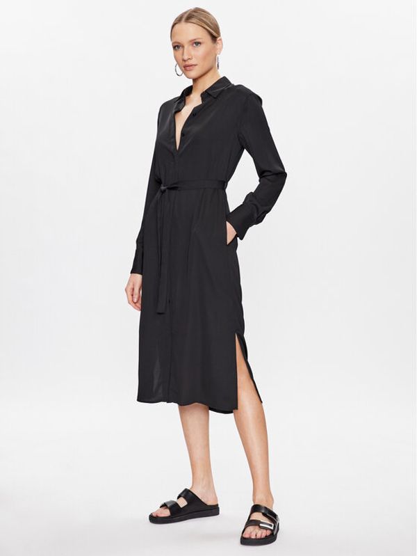 Calvin Klein Calvin Klein Srajčna obleka K20K205218 Črna Regular Fit