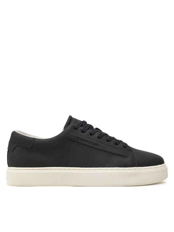 Calvin Klein Calvin Klein Superge Low Top Lace Up Lth HM0HM01516 Črna