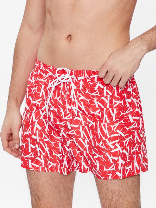 Calvin Klein Swimwear Calvin Klein Swimwear Kopalne hlače KM0KM00802 Rdeča Regular Fit