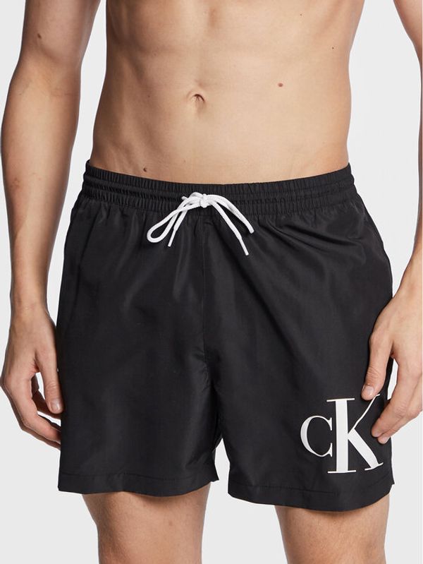 Calvin Klein Swimwear Calvin Klein Swimwear Kopalne hlače KM0KM00849 Črna Regular Fit