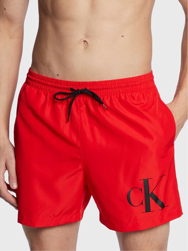 Calvin Klein Swimwear Calvin Klein Swimwear Kopalne hlače KM0KM00849 Rdeča Regular Fit
