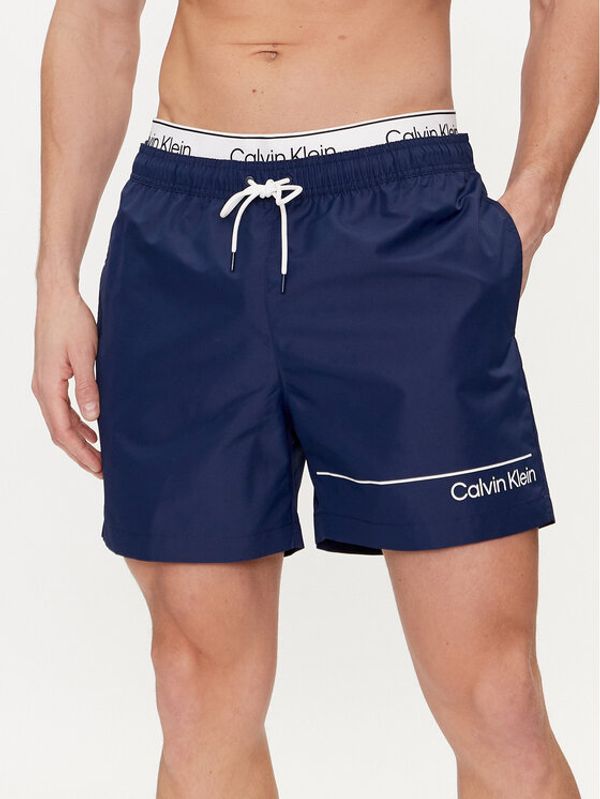 Calvin Klein Swimwear Calvin Klein Swimwear Kopalne hlače KM0KM00957 Mornarsko modra Regular Fit