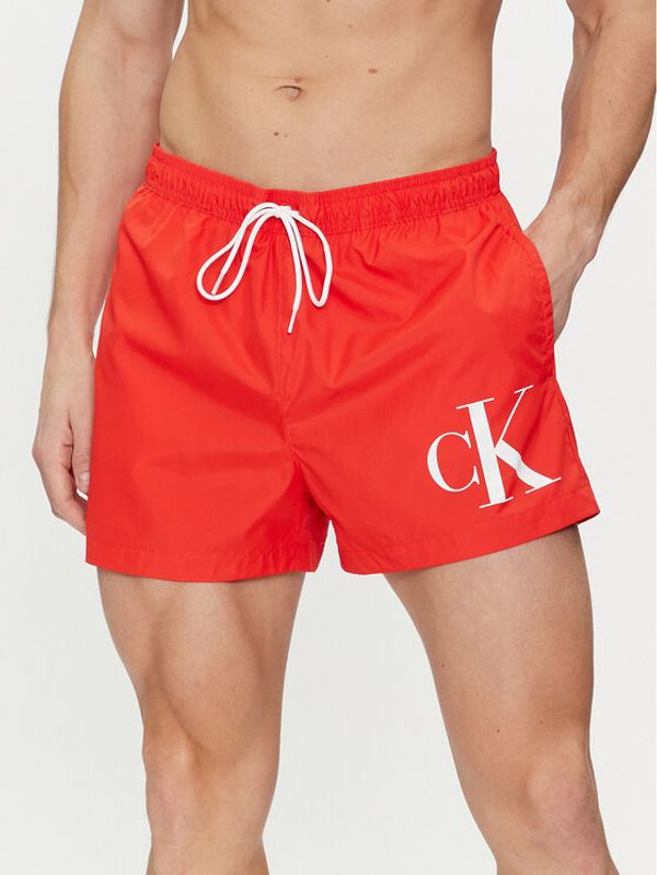 Calvin Klein Swimwear Calvin Klein Swimwear Kopalne hlače KM0KM00967 Rdeča Regular Fit