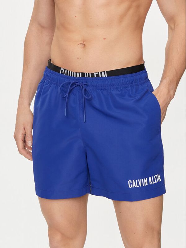 Calvin Klein Swimwear Calvin Klein Swimwear Kopalne hlače KM0KM00992 Mornarsko modra Regular Fit