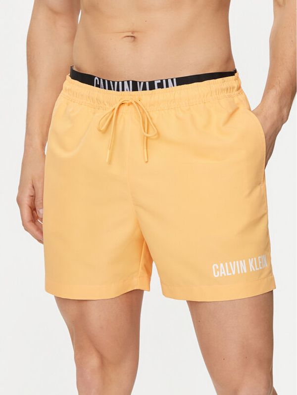Calvin Klein Swimwear Calvin Klein Swimwear Kopalne hlače KM0KM00992 Oranžna Regular Fit