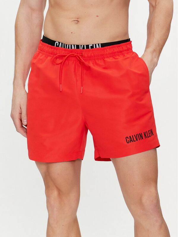 Calvin Klein Swimwear Calvin Klein Swimwear Kopalne hlače KM0KM00992 Rdeča Regular Fit