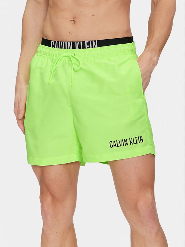 Calvin Klein Swimwear Calvin Klein Swimwear Kopalne hlače KM0KM00992 Zelena Regular Fit