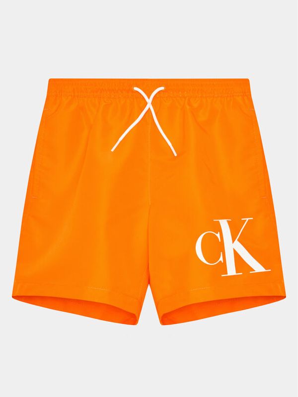 Calvin Klein Swimwear Calvin Klein Swimwear Kopalne hlače KV0KV00023 Oranžna Regular Fit
