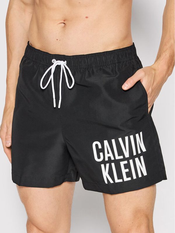 Calvin Klein Swimwear Calvin Klein Swimwear Kopalne hlače Medium KM0KM00739 Črna Regular Fit