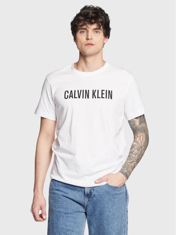 Calvin Klein Swimwear Calvin Klein Swimwear Majica Logo KM0KM00836 Bela Regular Fit