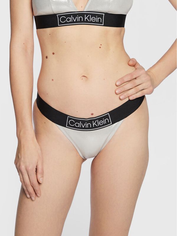 Calvin Klein Swimwear Calvin Klein Swimwear Spodnji del bikini KW0KW01950 Srebrna