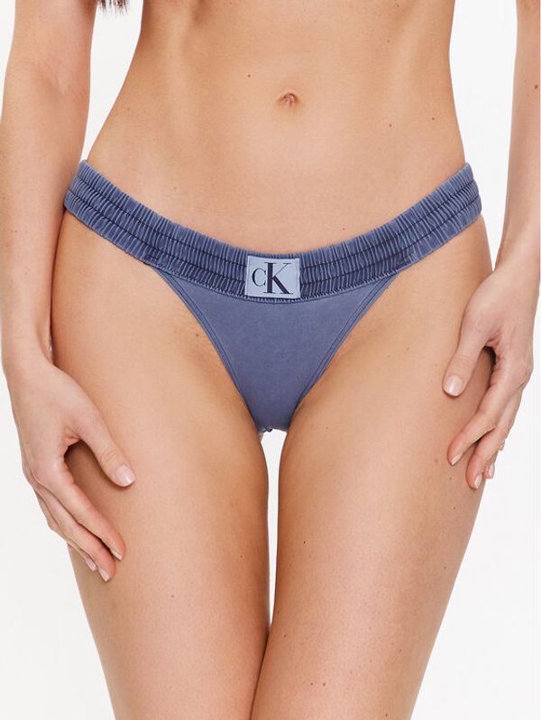 Calvin Klein Swimwear Calvin Klein Swimwear Spodnji del bikini KW0KW02065 Mornarsko modra