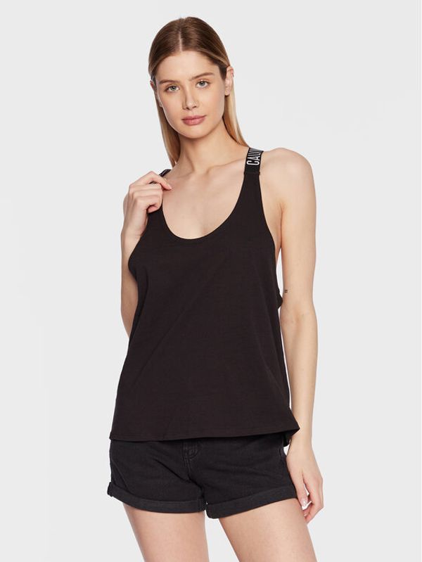 Calvin Klein Swimwear Calvin Klein Swimwear Top KW0KW02108 Črna Regular Fit