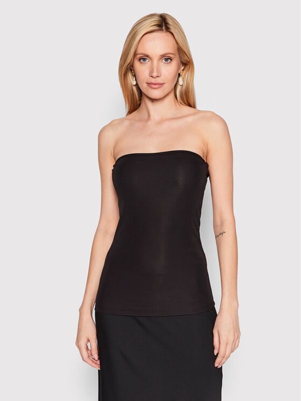 Calvin Klein Calvin Klein Top Crepe Bandeau K20K204415 Črna Slim Fit