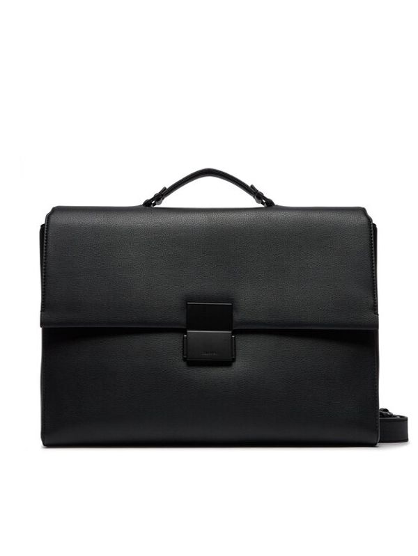 Calvin Klein Calvin Klein Torba za prenosnik Iconic Plaque Laptop Bag K50K511651 Črna