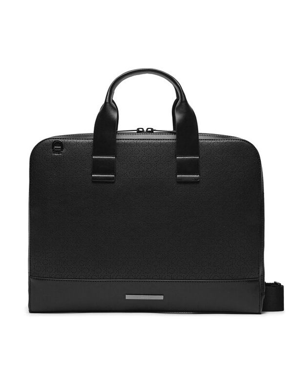 Calvin Klein Calvin Klein Torba za prenosnik Modern Bar Slim Laptop Bag Mono K50K511529 Črna