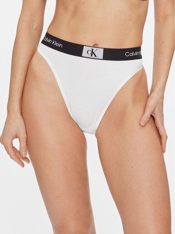 Calvin Klein Underwear Calvin Klein Underwear Braziljske spodnje hlačke High Waist Brazilian 000QF7223E Bela