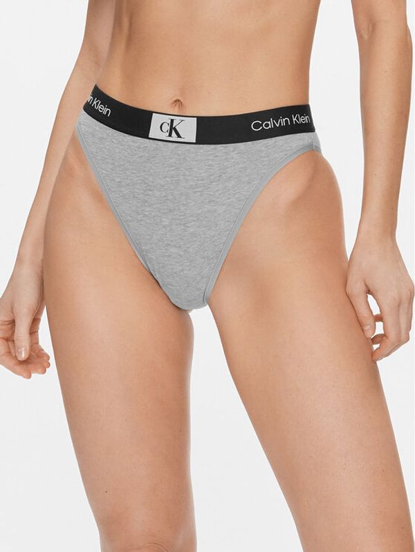 Calvin Klein Underwear Calvin Klein Underwear Braziljske spodnje hlačke High Waist Brazilian 000QF7223E Siva