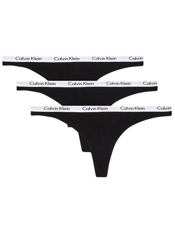 Calvin Klein Underwear Calvin Klein Underwear Set 3 parov tangic 000QD3587E Črna