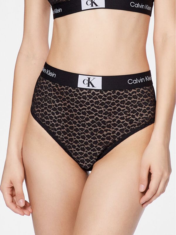 Calvin Klein Underwear Calvin Klein Underwear Klasične spodnje hlačke z visokim pasom 000QF7177E Črna