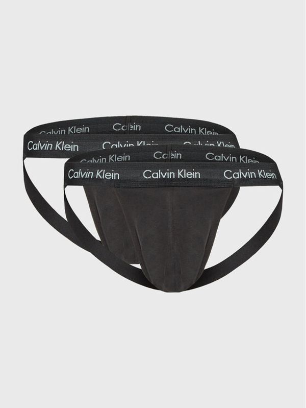 Calvin Klein Underwear Calvin Klein Underwear Set 2 parov slipov Jock Strap 000NB1354A Črna