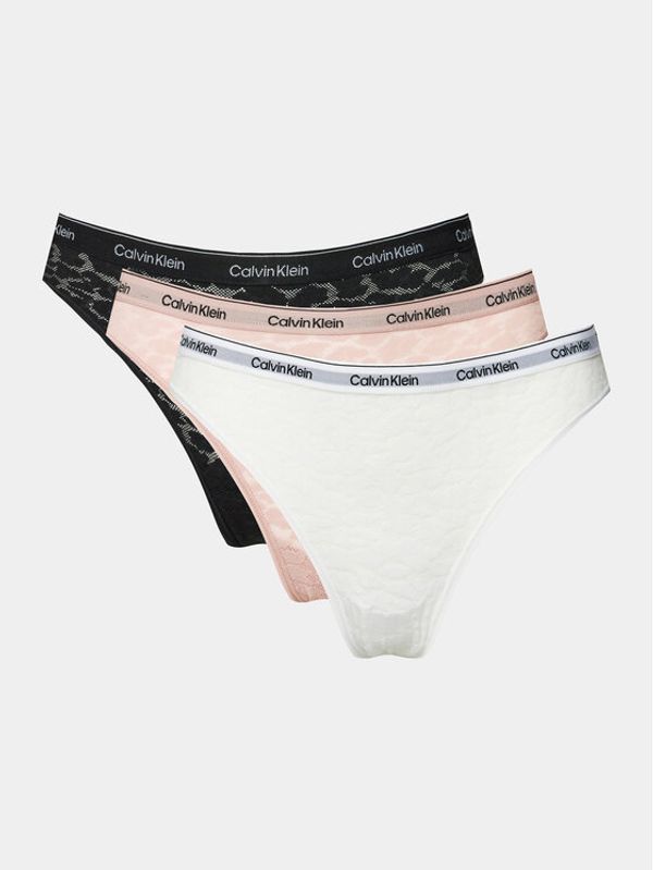 Calvin Klein Underwear Calvin Klein Underwear Set 3 parov brazilskih spodnjih hlačk 000QD5225E Pisana