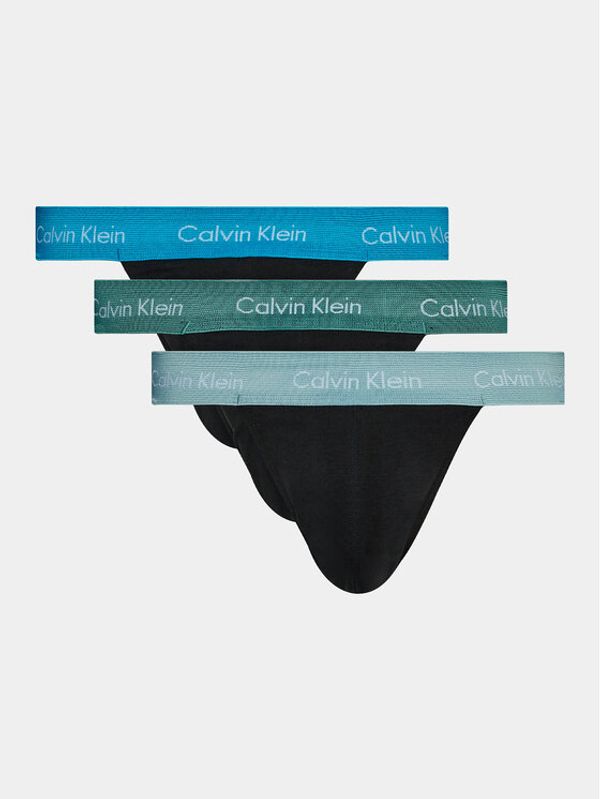 Calvin Klein Underwear Calvin Klein Underwear Set 3 parov slipov Jock Strap 000NB3363A Črna