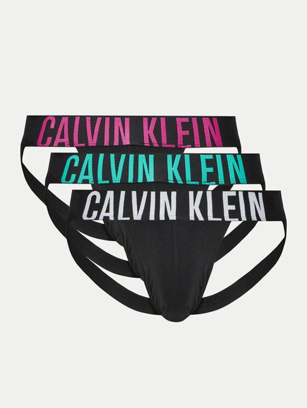 Calvin Klein Underwear Calvin Klein Underwear Set 3 parov slipov Jock Strap 000NB3606A Črna