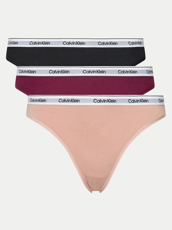 Calvin Klein Underwear Calvin Klein Underwear Set 3 parov spodnjih hlačk 000QD5207E Pisana