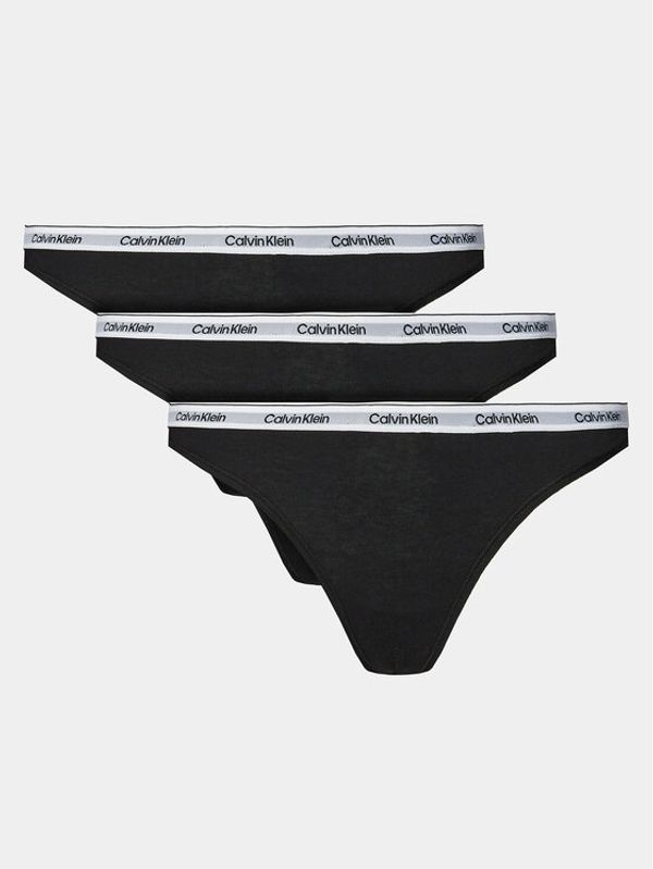 Calvin Klein Underwear Calvin Klein Underwear Set 3 parov tangic 000QD5209E Črna