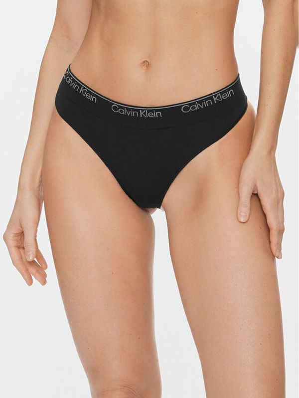 Calvin Klein Underwear Calvin Klein Underwear Tangice Thong 000QF7095E Črna