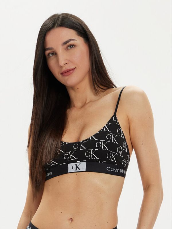 Calvin Klein Underwear Calvin Klein Underwear Top nedrček 000QF7216E Črna