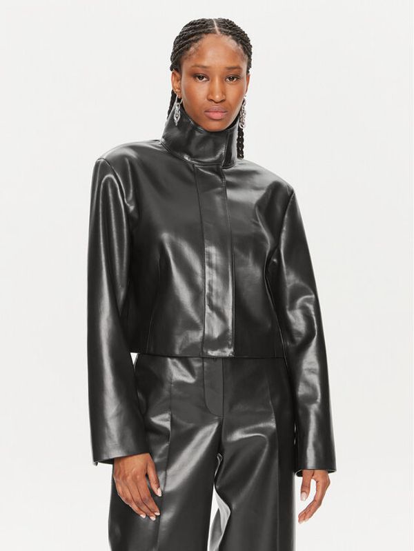 Calvin Klein Calvin Klein Usnjena jakna K20K207975 Črna Regular Fit
