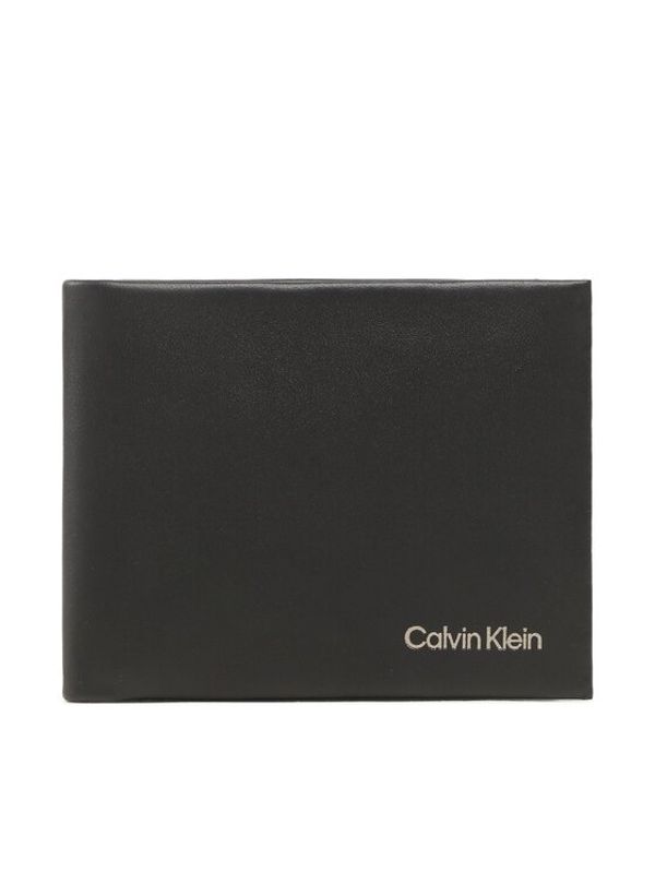 Calvin Klein Calvin Klein Velika moška denarnica Ck Concise Bifold 6Cc W/Bill K50K510597 Črna