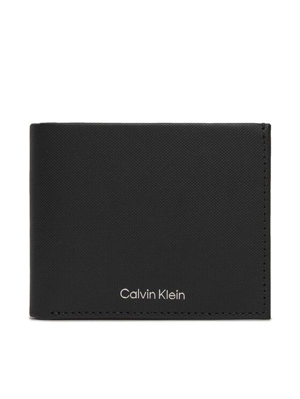 Calvin Klein Calvin Klein Velika moška denarnica Ck Must Bifold 5Cc W/Coin K50K511381 Črna
