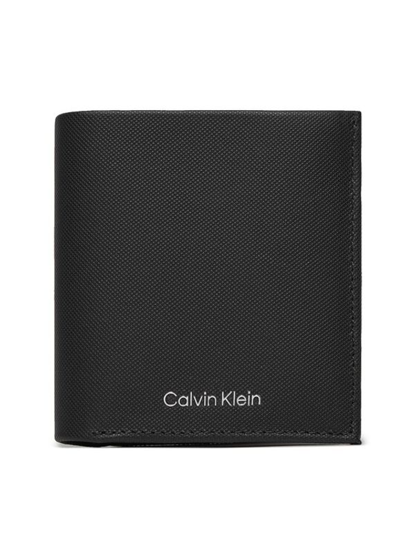 Calvin Klein Calvin Klein Velika moška denarnica Ck Must Trifold 6Cc W/ Coin K50K511382 Črna