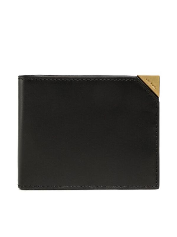 Calvin Klein Calvin Klein Velika moška denarnica Cut Corner Bifold 5cc W/Coin K50K509995 Črna